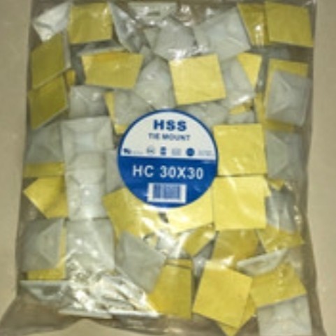 HOT SALE HSS Tie Mount / Perekat Kabel 20x20mm 25x25mm 30x30mm
