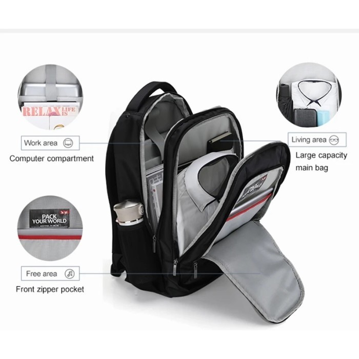 BONUS EMAS Tas Sekolah Pollo Alto Anak Laki Laki SD SMP SMA Original