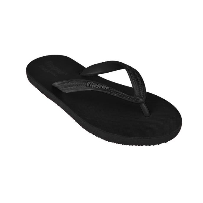 Fipper Black - M Series / Sandal Jepit Pria / Black - Black Original Dan Terpercaya