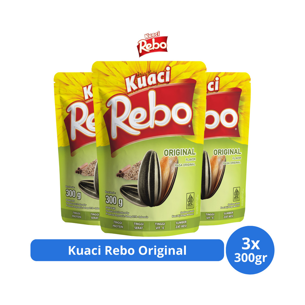 

Kuaci Rebo Original 300gr x 3 pcs