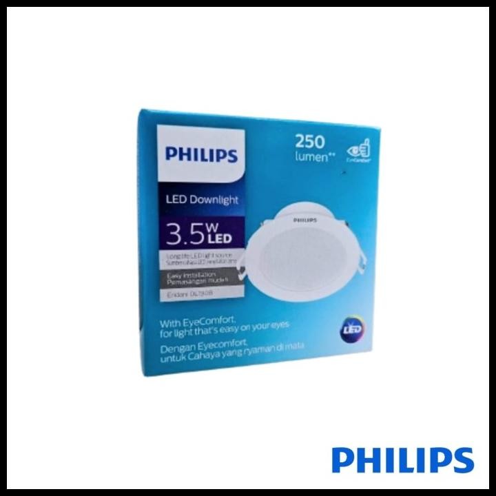 Promo Philips Downlight Led Eridani 3.5W 7W 10W 14W Watt Dl190B Putih 6500K Good Quality