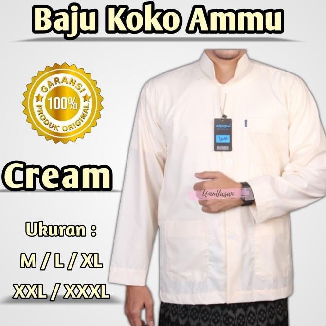 BAJU KOKO AMMU KREM BAJU KOKO AMMU COLLECTION BAJU KOKO PRIA DEWASA