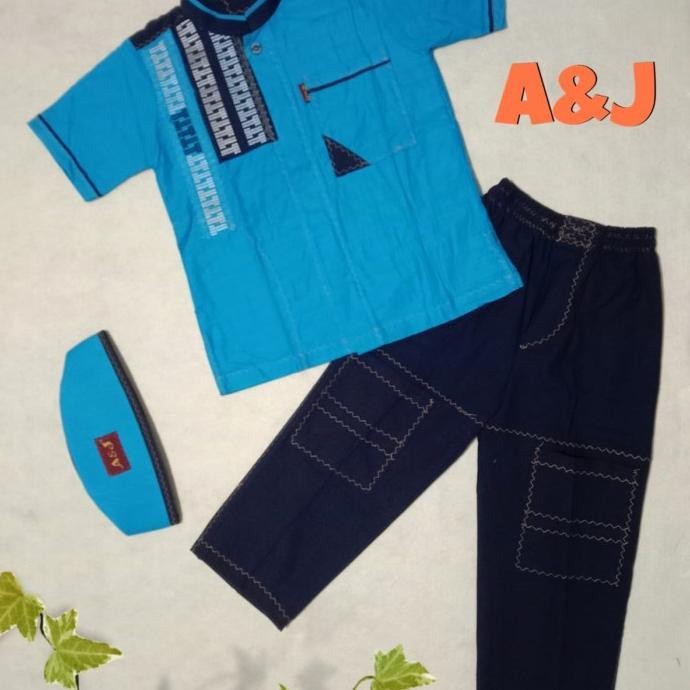 SETELAN BAJU KOKO MOTIF ANAK BY A&J