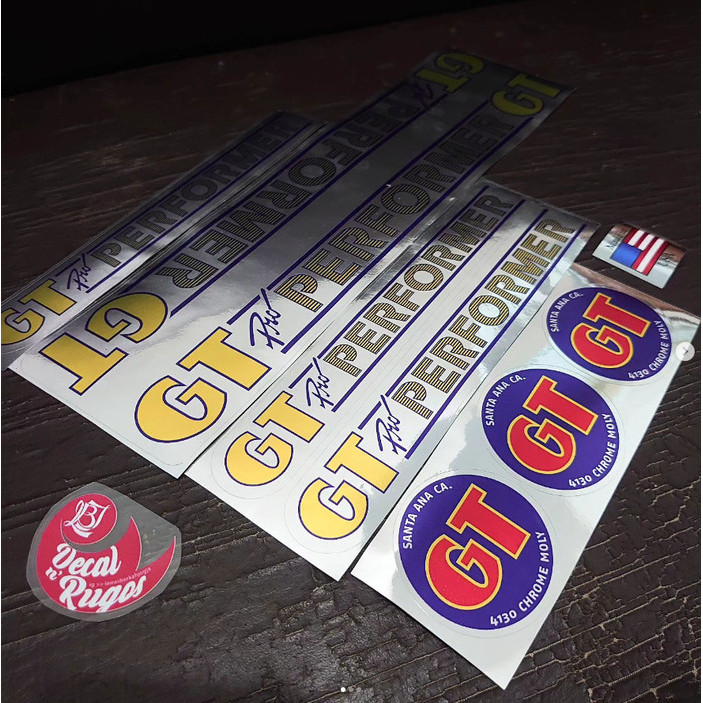 Decal Stiker Os Bmx Gt Performer Crome