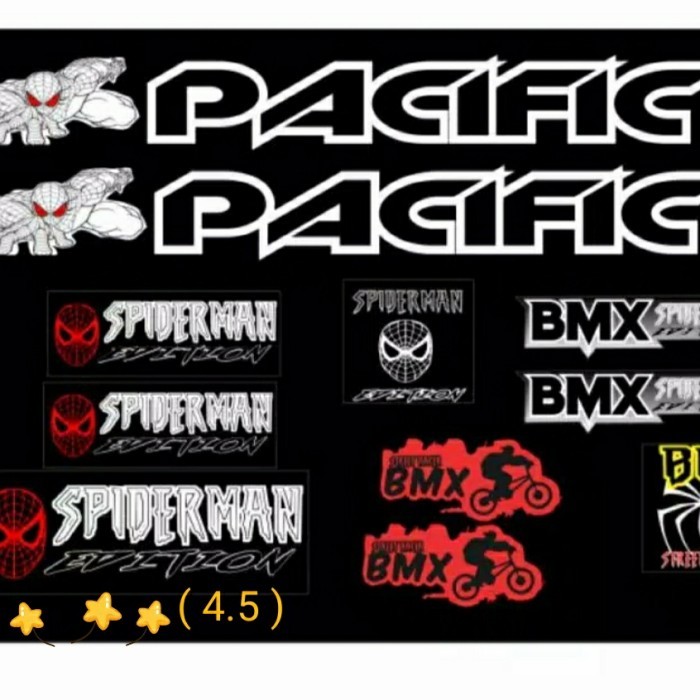 Stiker Sepeda Bmx Anak Spiderman