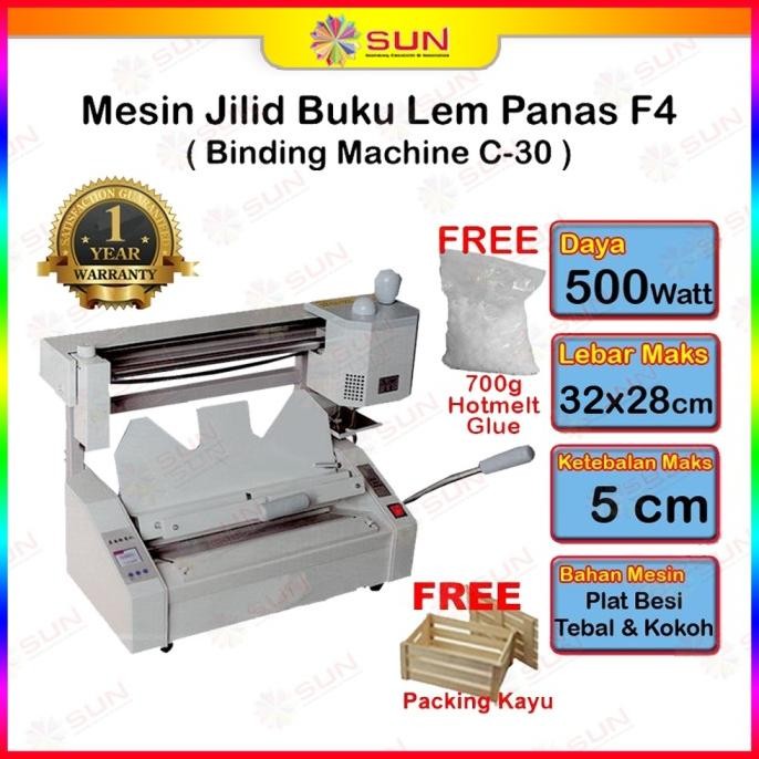 

MESIN JILID BUKU - ALAT BINDING LEM PANAS PEMBUAT CETAK HARDCOVER A4 ORIGINAL DAN TERPERCAYA