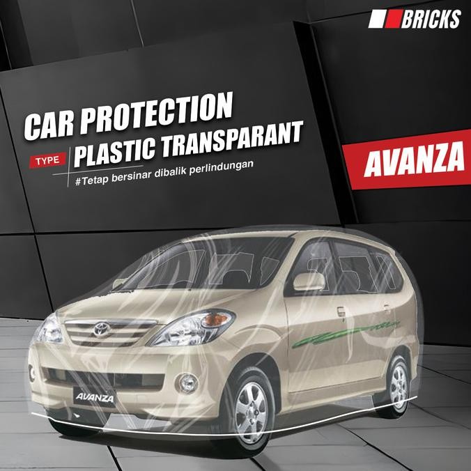 Avanza Body Cover Mobil Plastik Avanza Sarung Mobil Transparan Terlaris