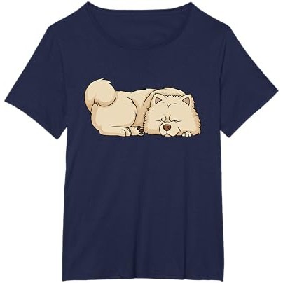 Kaos Anjing Chow Chow Chow Tidur Lucu Lucu |Mhk2AGnT|