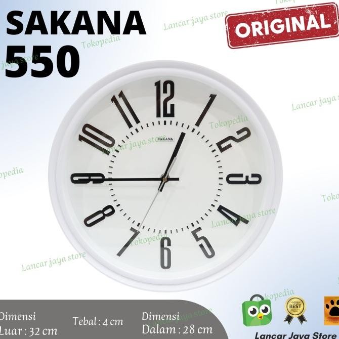 Jam Dinding Sakana 550 Original Sakana 100%