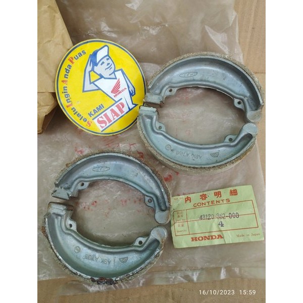 Kampas Rem Tromol Belakang Honda Gl Max Gl Pro Tiger2000 Tiger 2000 Tiger Lawas Lama Tilas Tilam Ori