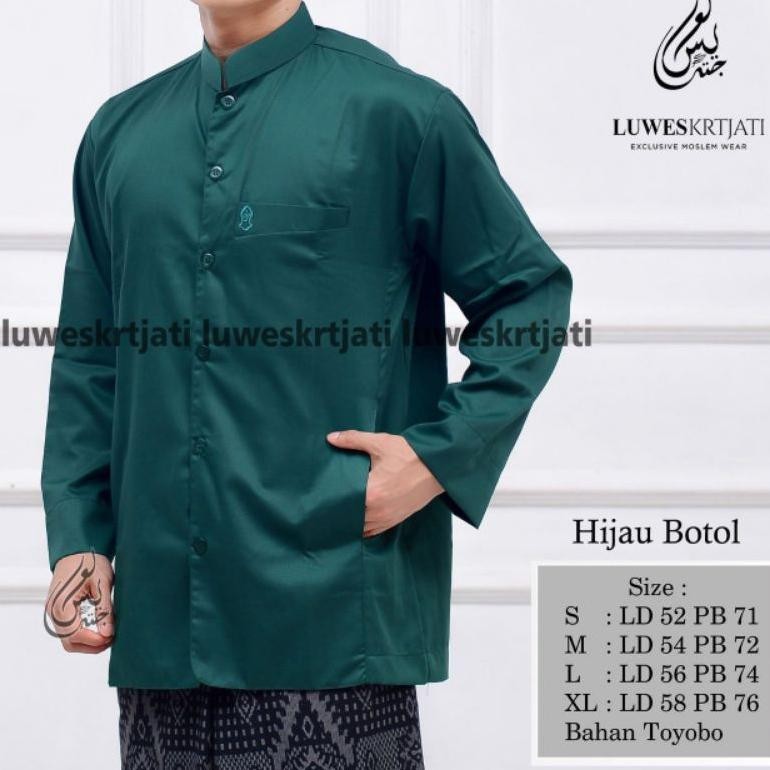 Promo [Terlaris] Baju Muslim Koko Kokoh Habaib Haibah Habib Polos Model Ammu Amu Annur Kazimi Koko L