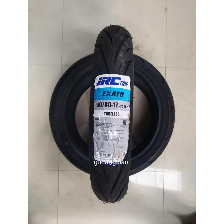 IRC 90 80 17 Exato NR88 Tubeless ban luar motor bebek ninja