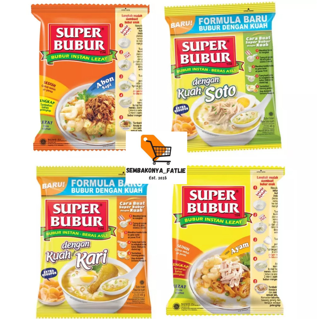 

New Produk Super Bubur 46 Gram / 1Pcs Shj6
