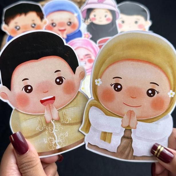 

MILIKI SEGERA AMPLOP LEBARAN IDUL FITRI KARAKTER 3D LUCU GEMOY 9 PCS WOK6