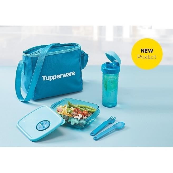 |Bestseller| Tupperware classy glam lunch box set / tas tempat bekal makan