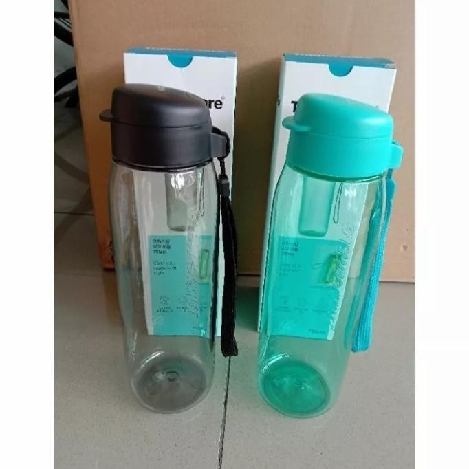 |Bestseller| Botol minum tupperware h2go 750ml straw h 2go