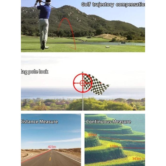 SNDWAY Range Finder Laser Outdoor Golf Hunting Telescope Monocular