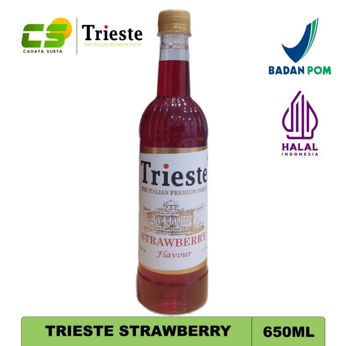 

Trieste Syrup Strawberry - Sirup Rasa Strawberry - 650 ml