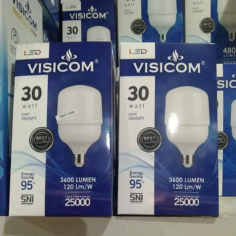 LED VISICOM 30WATT CAHAYA PUTIH 1 TAHUN