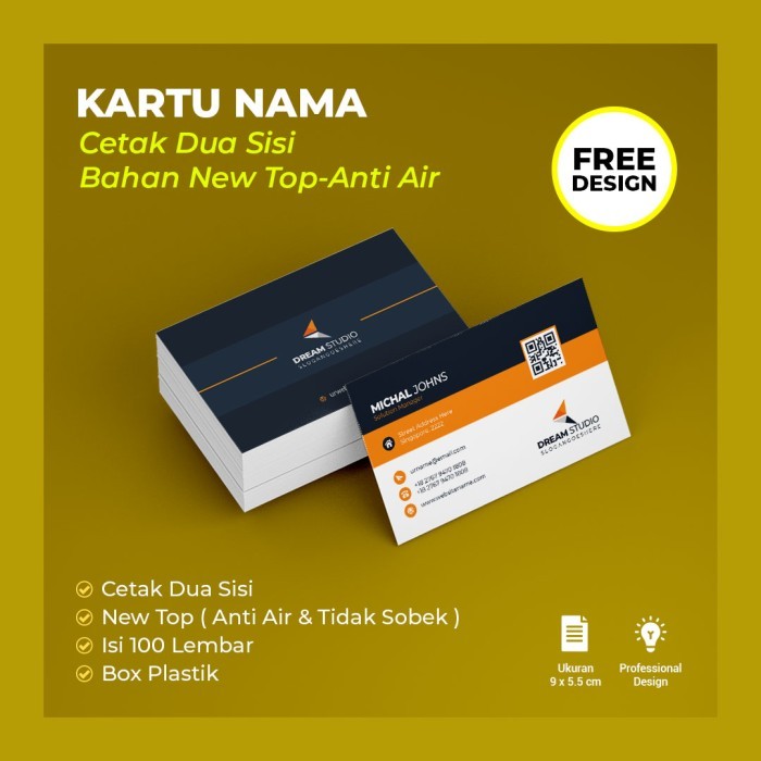 

Ready Cetak Kartu Nama Anti Air Tidak Mudah Sobek DESAIN GRATIS