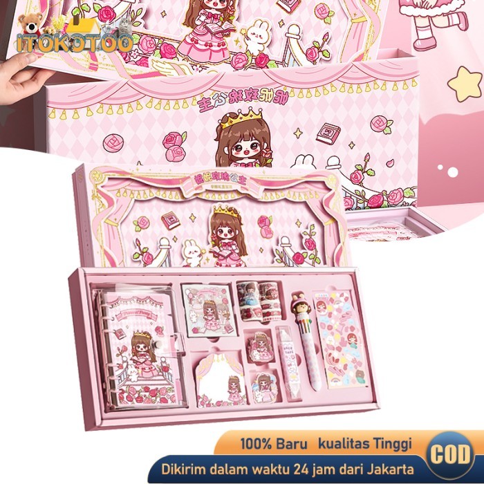 

Ready Journal Kit Stiker Lucu Diary Set Buku Jurnal Binder Aesthetic