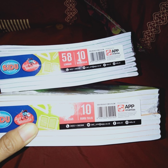 

Ready buku tulis sidu isi 58 Lembar isi 10 buku