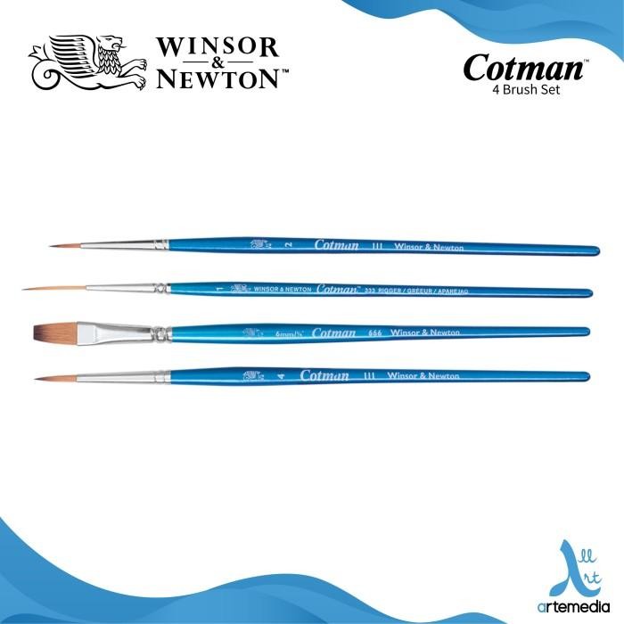 

KUAS LUKIS WINSOR & NEWTON COTMAN WATERCOLOR SYNTHETIC BRUSH SET 4