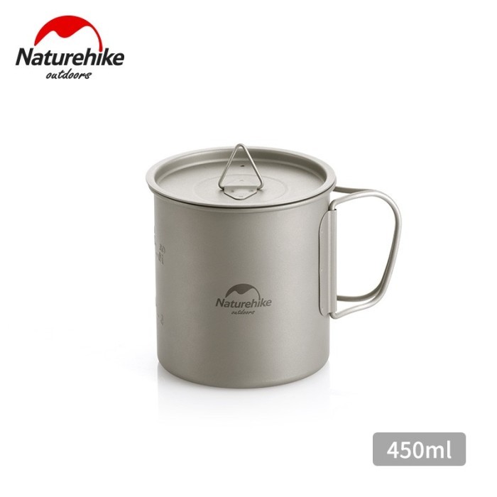 Gelas naturehike NH20CJ005 titanium cup 20CJ cangkir titanium cam