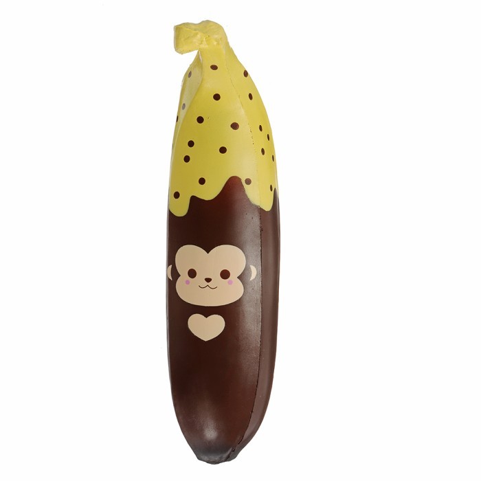 PUNI MARU GIANT CHOCOLATE BANANA SQUISHY 35CM HUGE LICENSED