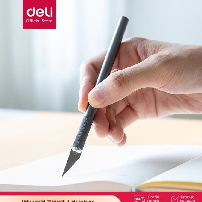 

Deli Graver / Cutter Ukir Bahan Metal, Dengan Refill 10Pcs 2102