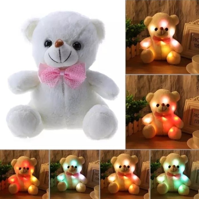 

BONEKA BERUANG TEDDY BEAR LED DGN LAMPU MENYALA DAN SUARA I LOVE YOU