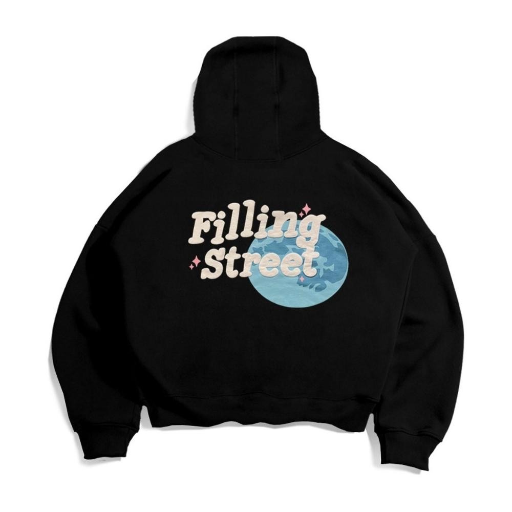 Promo Hoodie Fillingstreet Wrd Black Unisex Viral