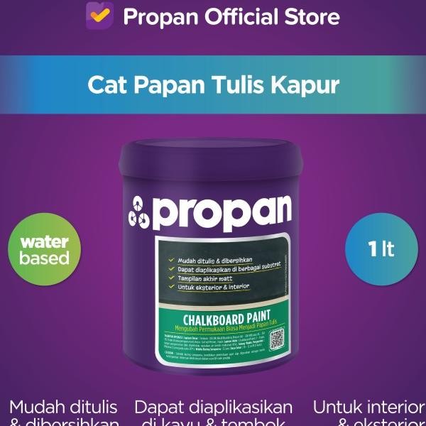 

Cat Papan Tuli Apur Propan Chalboard Paint 1 L