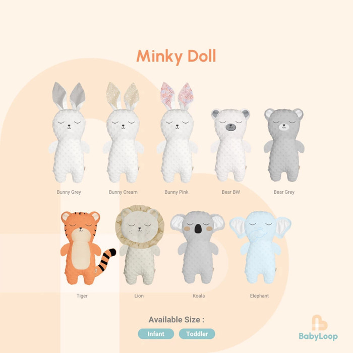 

BABY LOOP FOX MINKY DOLL - BONEKA BABYLOOP ANAK BAYI BALITA MINK