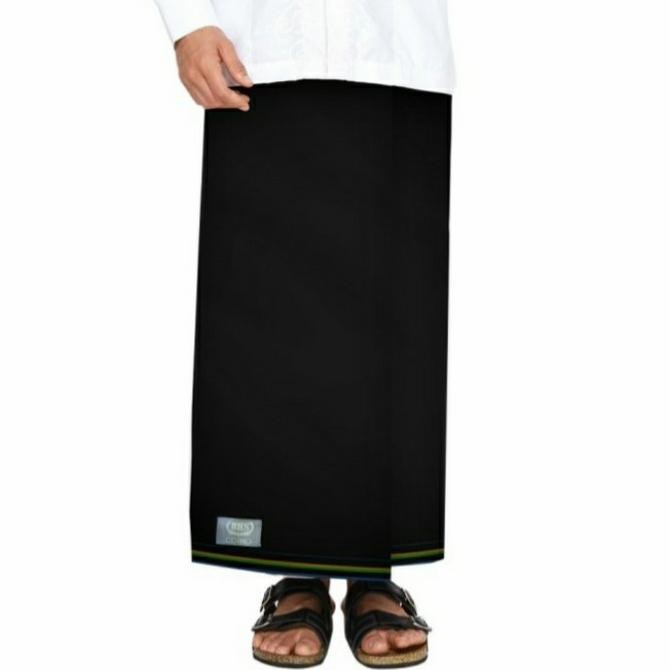 Sarung Bhs Original Cosmo Warna Polos Silver Hitam Kualitas Premium