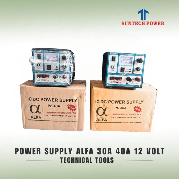 Power Supply Alfa 30 Ampere 40 Ampere 12 volt Rig