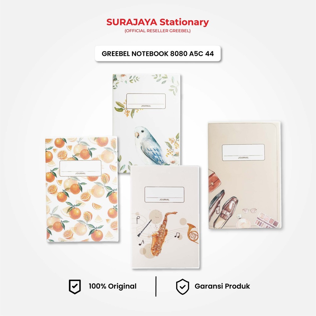 

GREEBEL NOTE BOOK 8080 A5C 44/Agenda/Planner Lucu unik/Buku Catatan Spiral Notebook 80 halaman