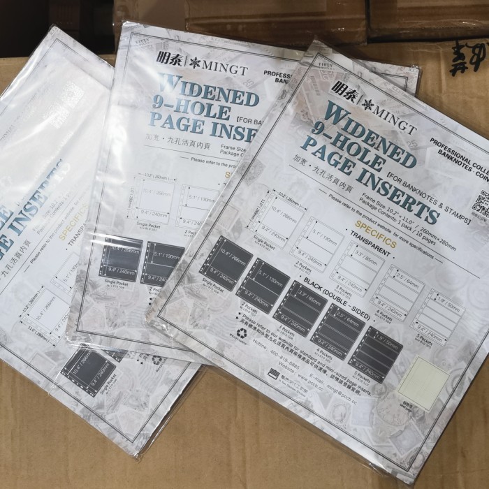 

TERMURAH Refill uang kertas perangko mingt bening lebar 3 baris transparan pmg