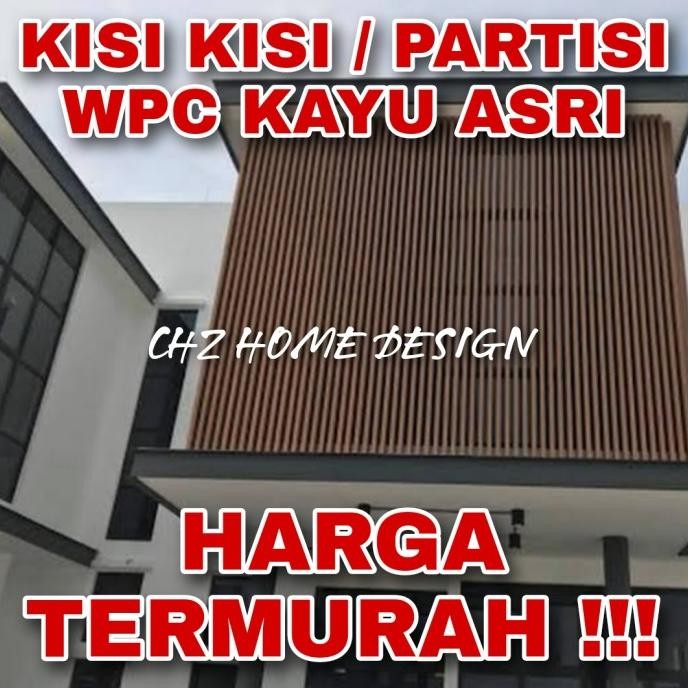 kisi kisi wpc / partisi wpc / kayu asri / pembatas ruangan minimalis