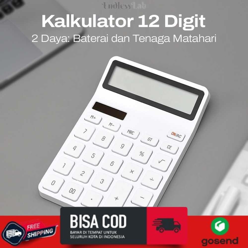 

Calculator Kalkulator 12 Digit Dual Power Solar Battery
