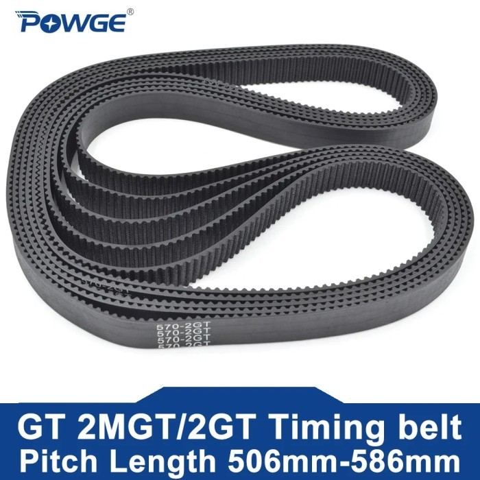 GT 2MGT 2M 2GT Timing Belt Lp=506 516 520 524 528 530 532 540 544 550