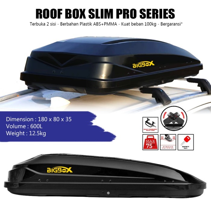 Roofbox Roof Box 600L Bagasi atas mobil 1 Paket