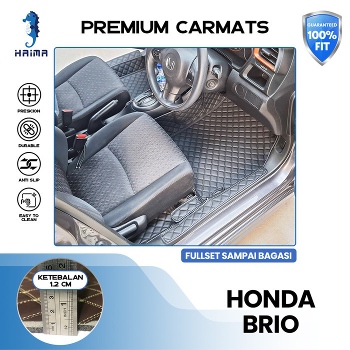 Haima Karpet Mobil Honda Brio 2011-Now Fullset Bagasi