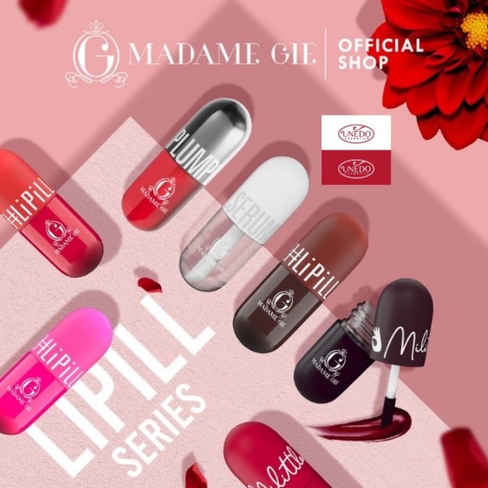 TERLENGKAP MADAM GIE Madame LiPill Makeup Lip Tint (Lipstik)