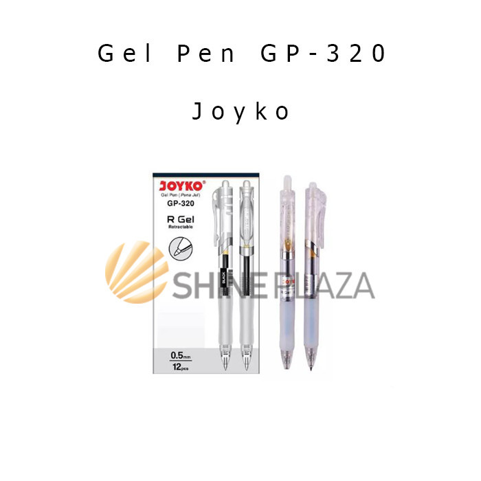 

PULPEN GEL PEN JOYKO GP-320 0.5MM - BOLPEN PENA GEL HITAM 0,5 MM