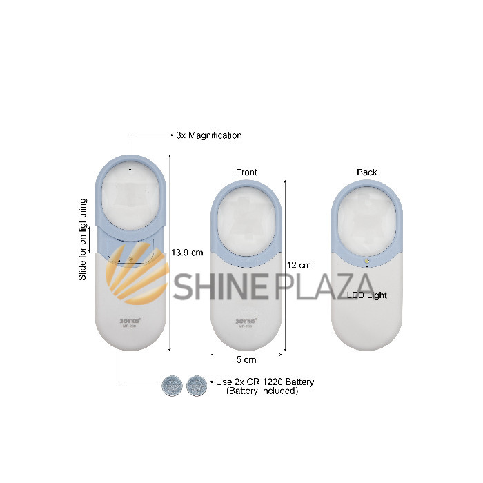 

MAGNIFIER LED LIGHT KACA PEMBESAR DENGAN LAMPU LED JOYKO MF-200