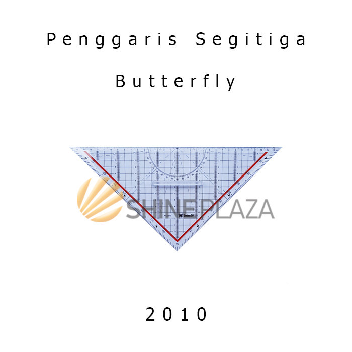 

PENGGARIS SEGITIGA PEGANGAN BUTTERFLY 2010 24CM