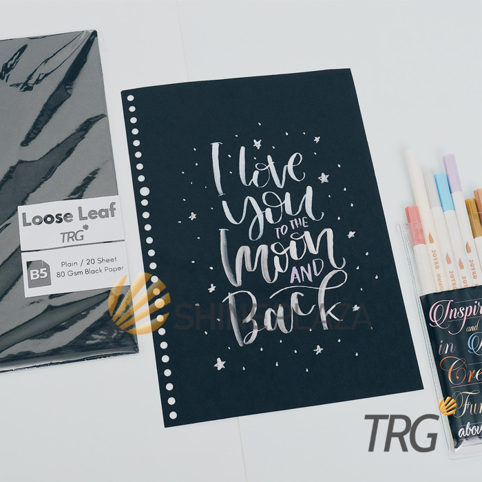 

ISI BINDER HITAM B5 TRG - REFILL LOOSE LEAF B5 BLACK PAPER TRG