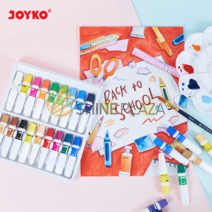

CAT AIR WATER COLOR JOYKO WAC-6ML 12 24 36 COLOR - WATERCOLOR WATERCOLOUR SET WARNA