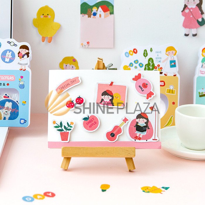 

FRESH AND CUTE FLORA FLAKE DECO STICKERS SET - STIKER LUCU